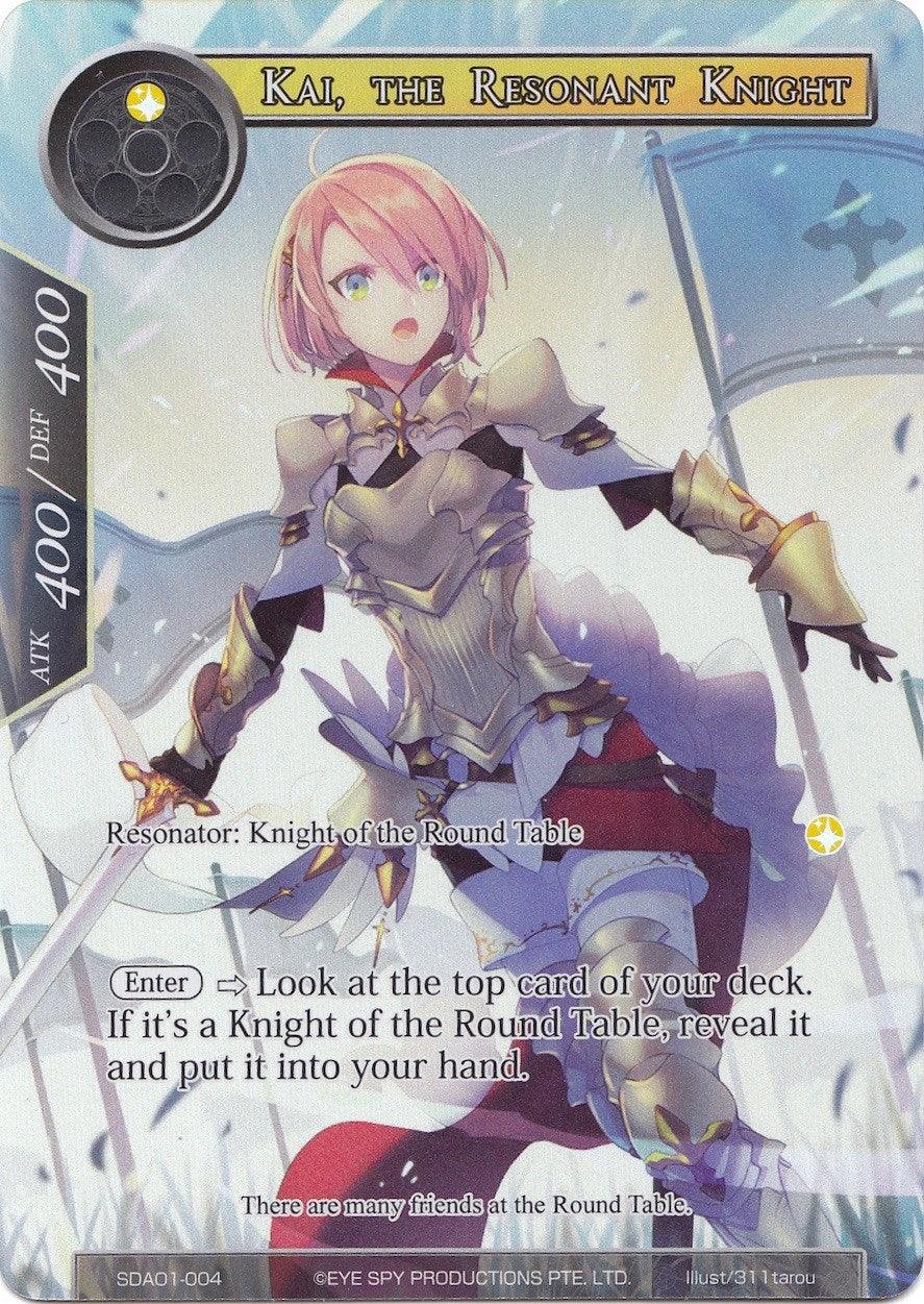Kai, the Resonant Knight (Full Art) (SDAO1-004) [Alice Origin Starter Deck] - POKÉ JEUX