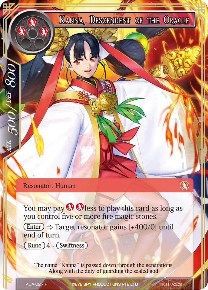 Kanna, Descendent of the Oracle (AOA-027) [Awakening of the Ancients] - POKÉ JEUX