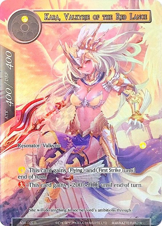 Kara, Valkyrie of the Red Lance (Full Art) (AOA-009) [Awakening of the Ancients] - POKÉ JEUX