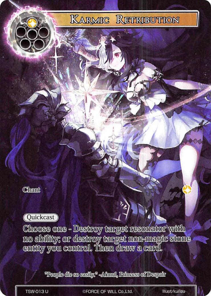 Karmic Retribution (Full Art) (TSW-013) [The Time Spinning Witch] - POKÉ JEUX