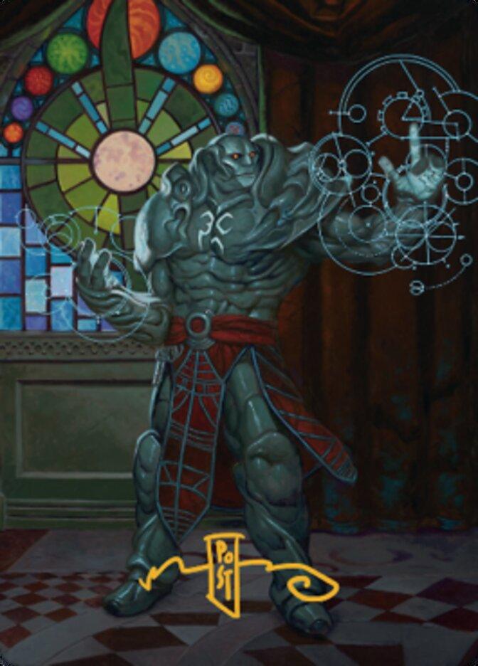 Karn, Living Legacy Art Card 2 (Gold-Stamped Signature) [Dominaria United Art Series] - POKÉ JEUX