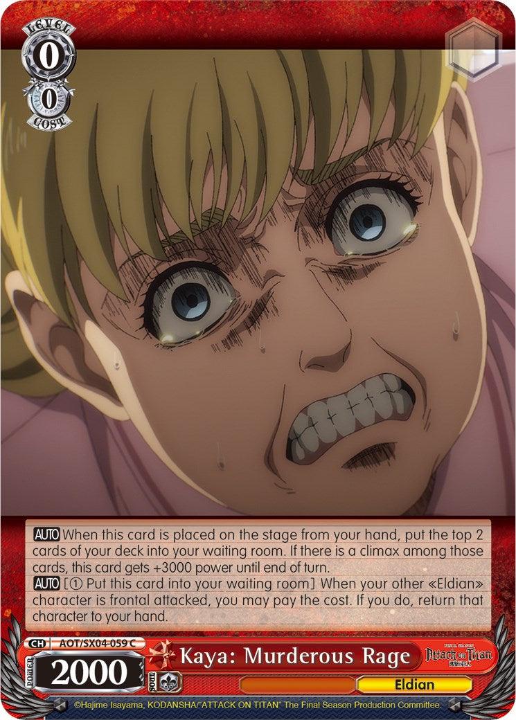 Kaya: Murderous Rage [Attack On Titan: Final Season] - POKÉ JEUX