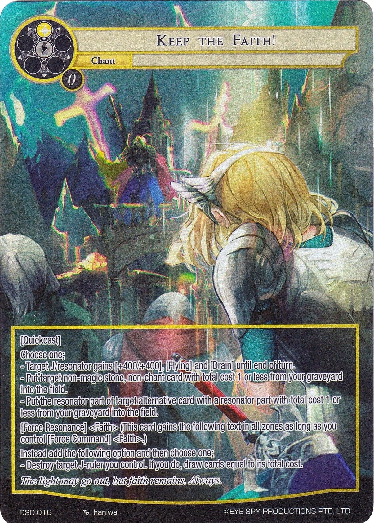 Keep the Faith! (Full Art) (DSD-016) [Starter Deck: Villains] - POKÉ JEUX