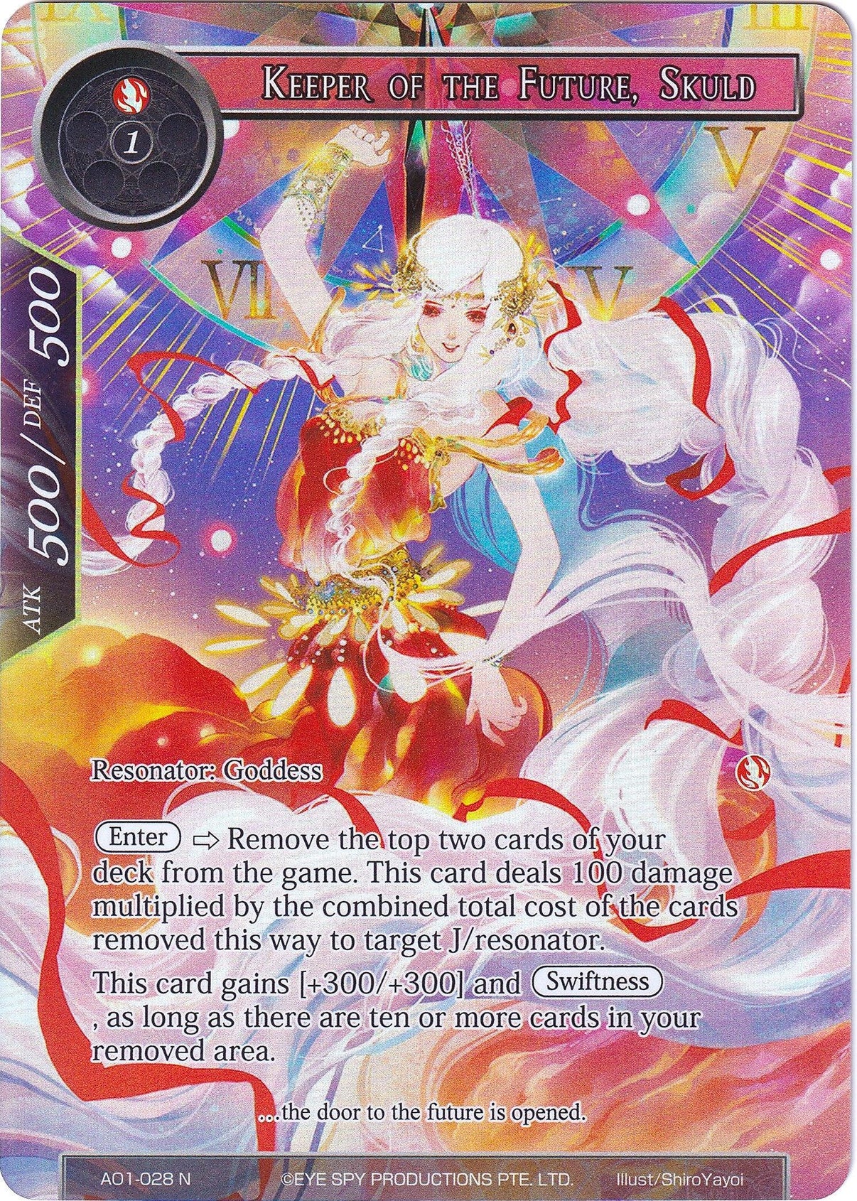 Keeper of the Future, Skuld (Full Art) (AO1-028) [Alice Origin] - POKÉ JEUX
