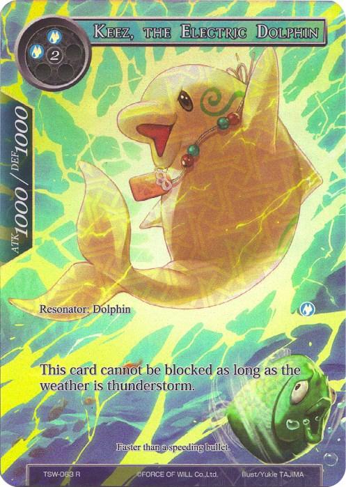 Keez, the Electric Dolphin (Full Art) (TSW-063) [The Time Spinning Witch] - POKÉ JEUX
