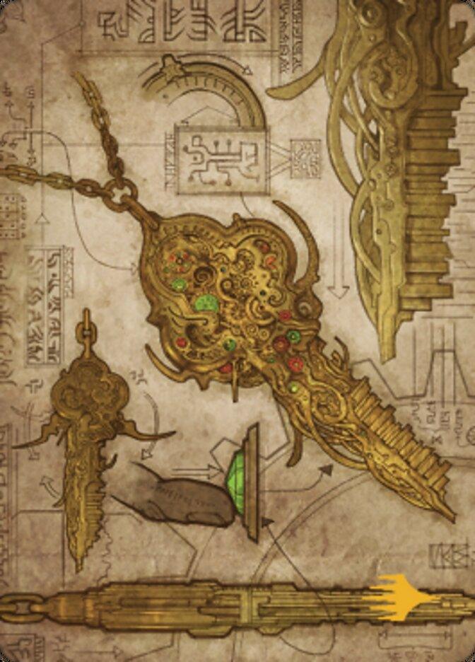 Key to the City Art Card (Gold-Stamped Planeswalker Symbol) [The Brothers' War Art Series] - POKÉ JEUX