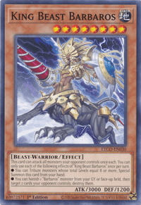King Beast Barbaros [ETCO-EN030] Common - POKÉ JEUX