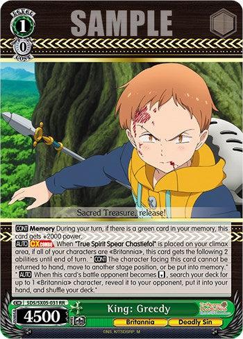 King: Greedy (Foil) [The Seven Deadly Sins: Revival of The Commandments] - POKÉ JEUX