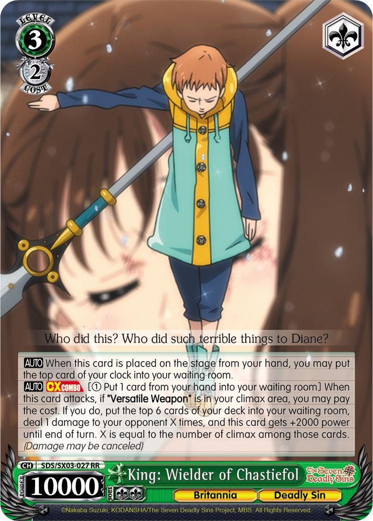 King: Wielder of Chastiefol (SDS/SX03-027 RR) [The Seven Deadly Sins] - POKÉ JEUX