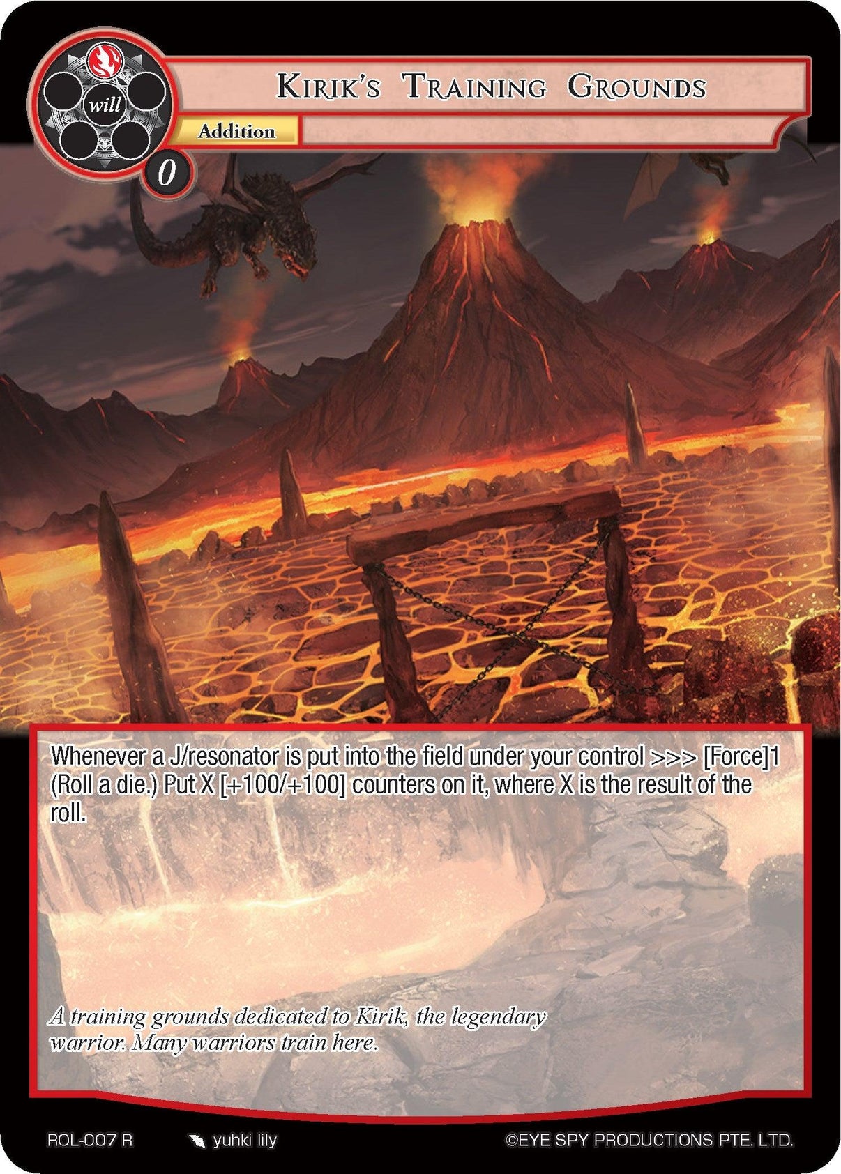 Kirik's Training Grounds (ROL-007) [Rebirth of Legend] - POKÉ JEUX