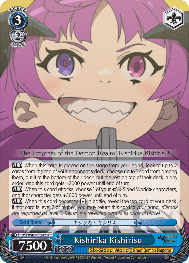 Kishirika Kishirisu (MTI/S83-E092 U) [Mushoku Tensei: Jobless Reincarnation] - POKÉ JEUX