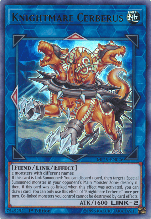 Knightmare Cerberus [MP19-EN026] Ultra Rare - POKÉ JEUX