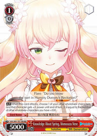 Knowledge About Spring, Momosuzu Nene (HOL/W91-TE116R RRR) [hololive production] - POKÉ JEUX