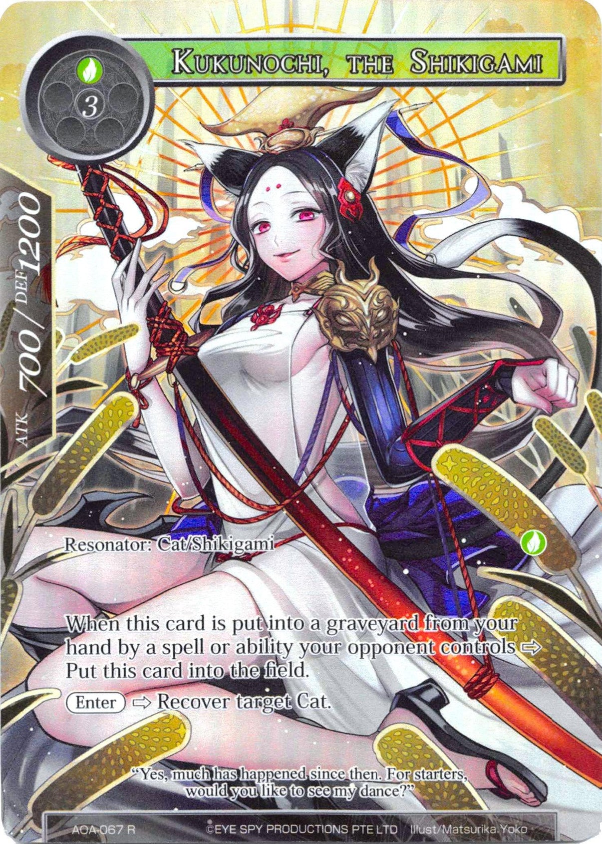 Kukunochi, the Shikigami (Full Art) (AOA-067) [Awakening of the Ancients] - POKÉ JEUX