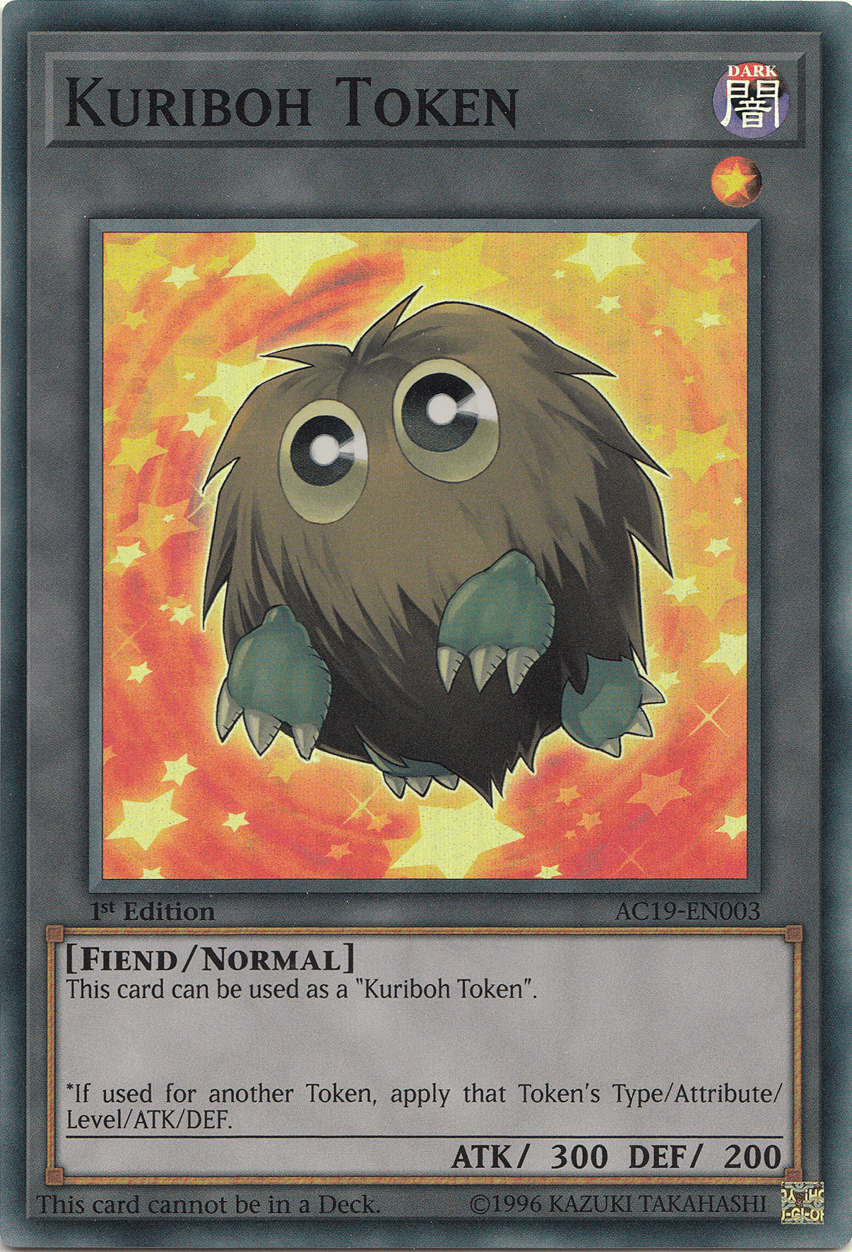 Kuriboh Token [AC19-EN003] Super Rare - POKÉ JEUX