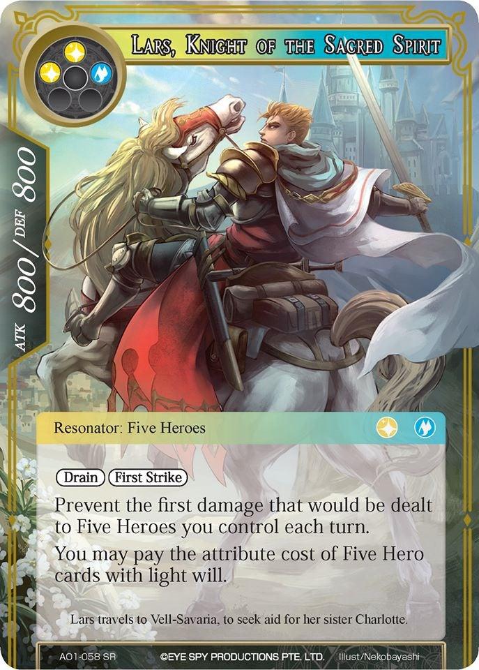 Lars, Knight of the Sacred Spirit (AO1-058) [Alice Origin] - POKÉ JEUX