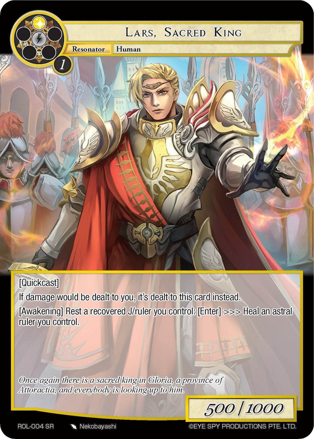 Lars, Sacred King (ROL-004) [Rebirth of Legend] - POKÉ JEUX