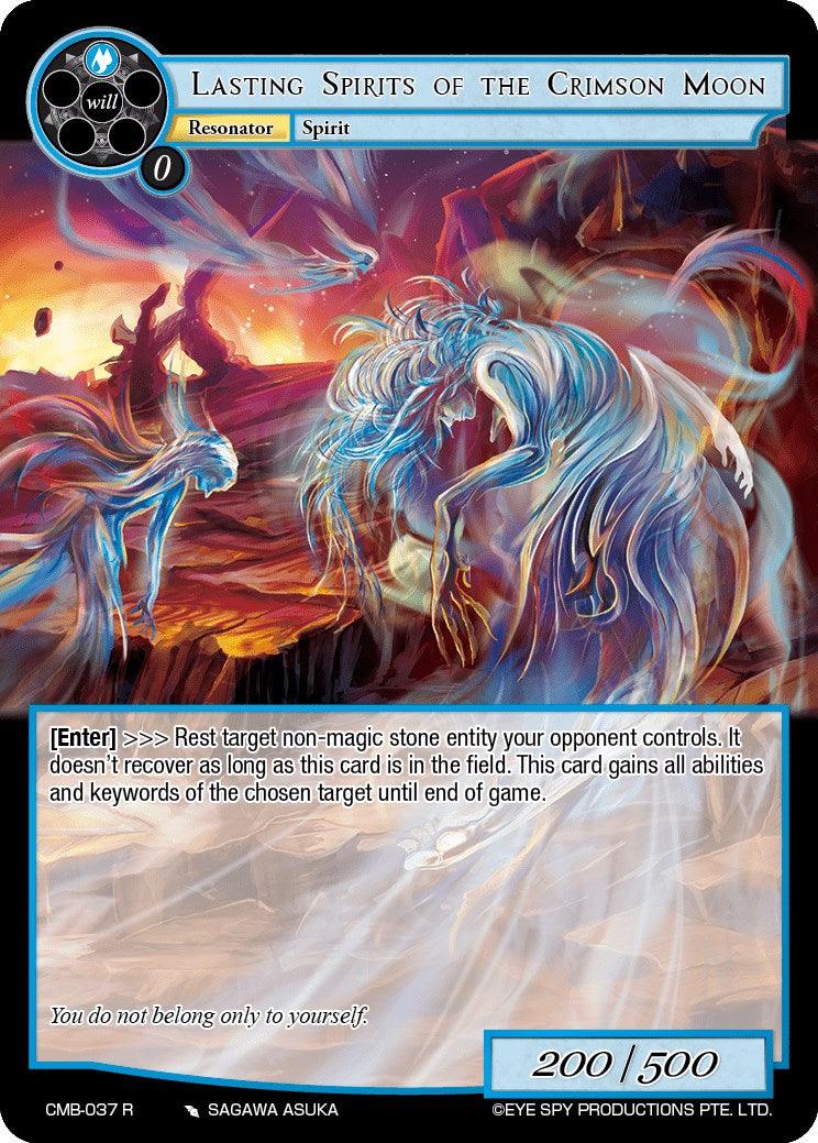 Lasting Spirits of the Crimson Moon (CMB-037 R) [Crimson Moon's Battleground] - POKÉ JEUX