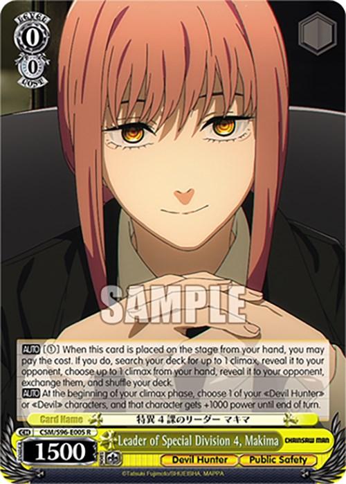 Leader of Special Division 4, Makima (CSM/S96-E005 R) [Chainsaw Man] - POKÉ JEUX