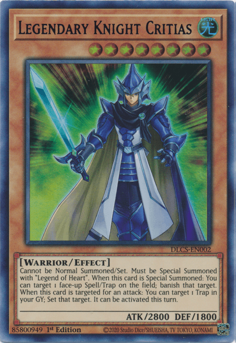 Legendary Knight Critias (Blue) [DLCS-EN002] Ultra Rare - POKÉ JEUX
