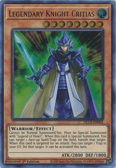 Legendary Knight Critias [DLCS-EN002] Ultra Rare - POKÉ JEUX