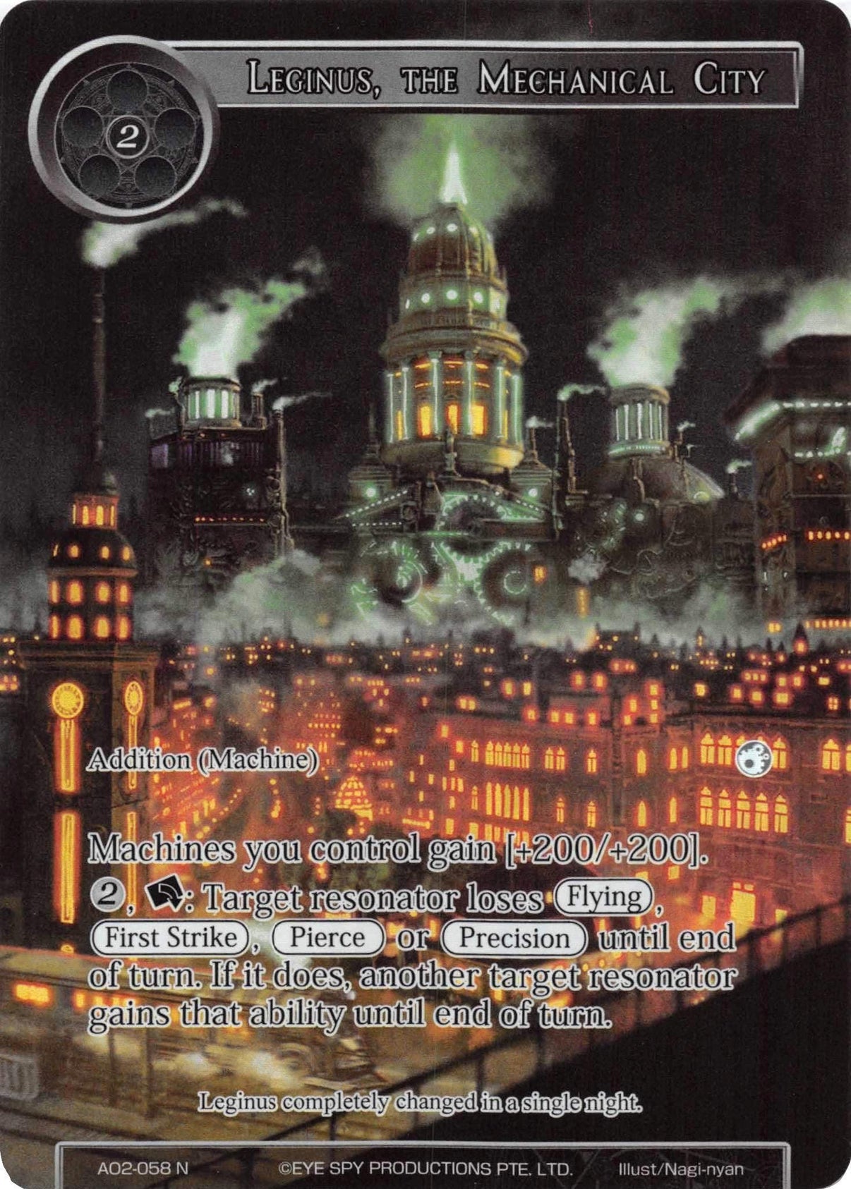 Leginus, the Mechanical City (Full Art) (AO2-058) [Alice Origin II] - POKÉ JEUX