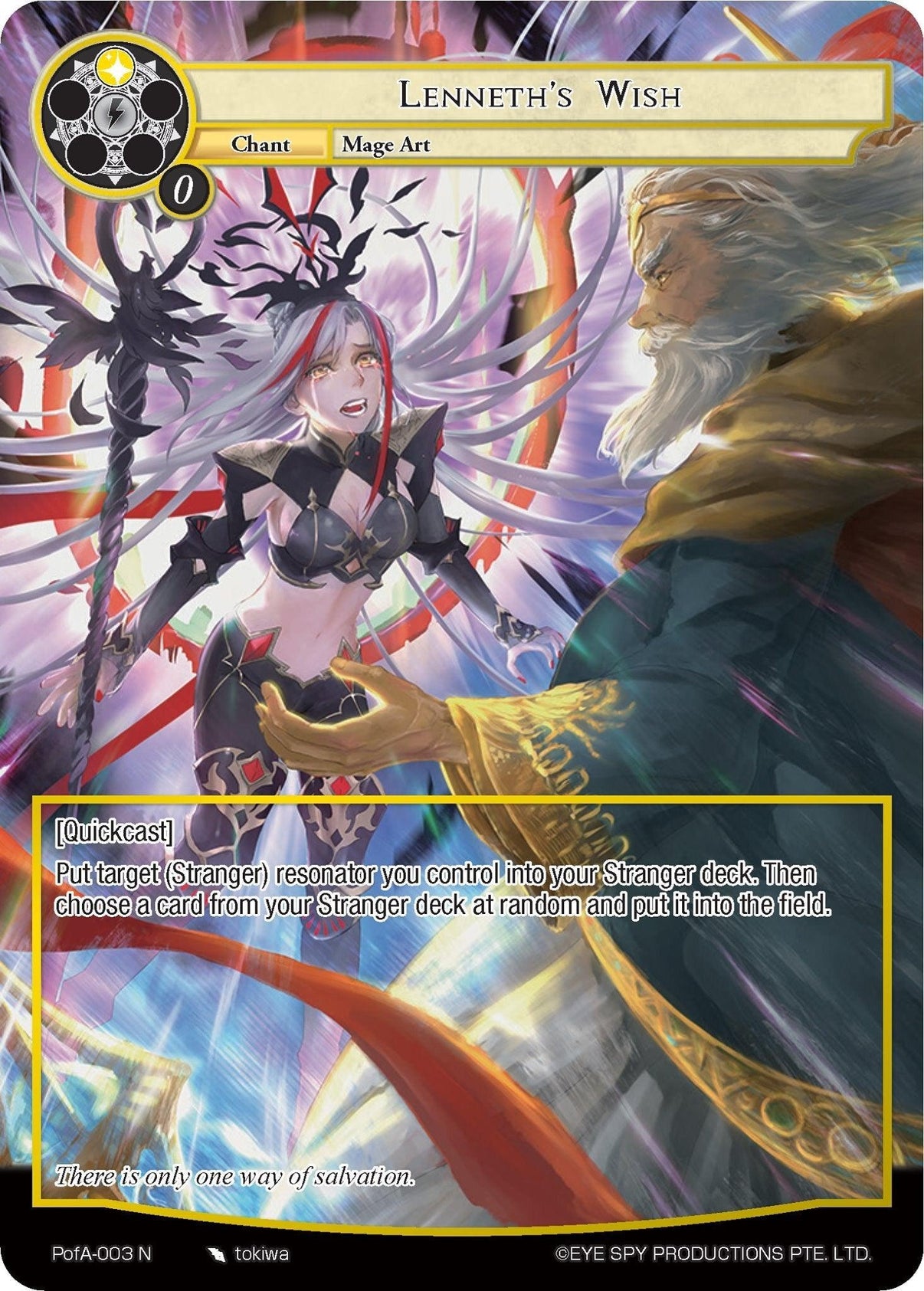 Lenneth's Wish (Full Art) (PofA-003) [Alice Origin IV: Prologue of Attoractia] - POKÉ JEUX
