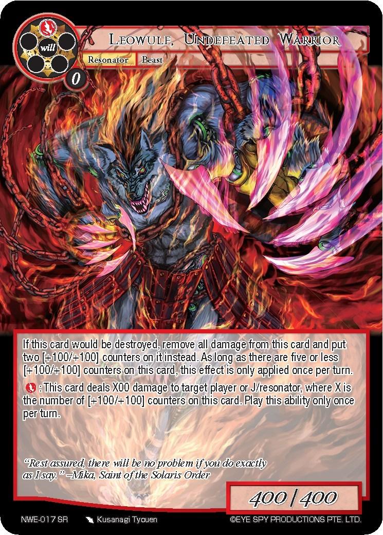 Leowulf, Undefeated Warrior (NWE-017 SR) [A New World Emerges] - POKÉ JEUX