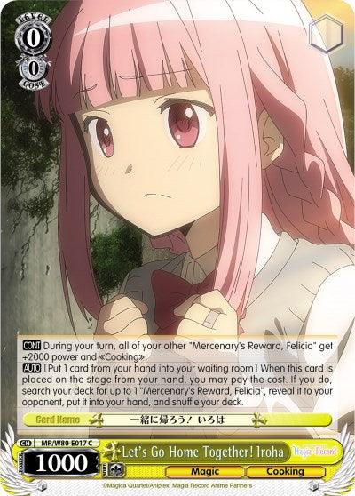 Let's Go Home Together! Iroha (MR/W80-E017 C) [Magia Record: Puella Magi Madoka Magica [Side Story] (Anime)] - POKÉ JEUX