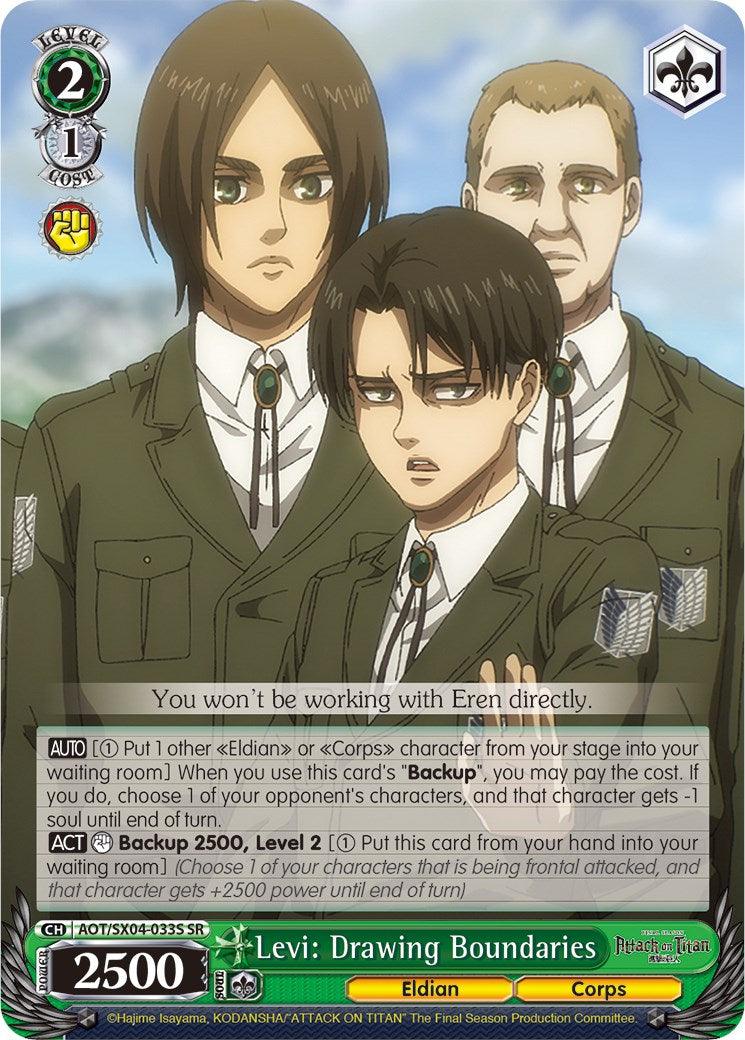 Levi: Drawing Boundaries (Foil) [Attack On Titan: Final Season] - POKÉ JEUX