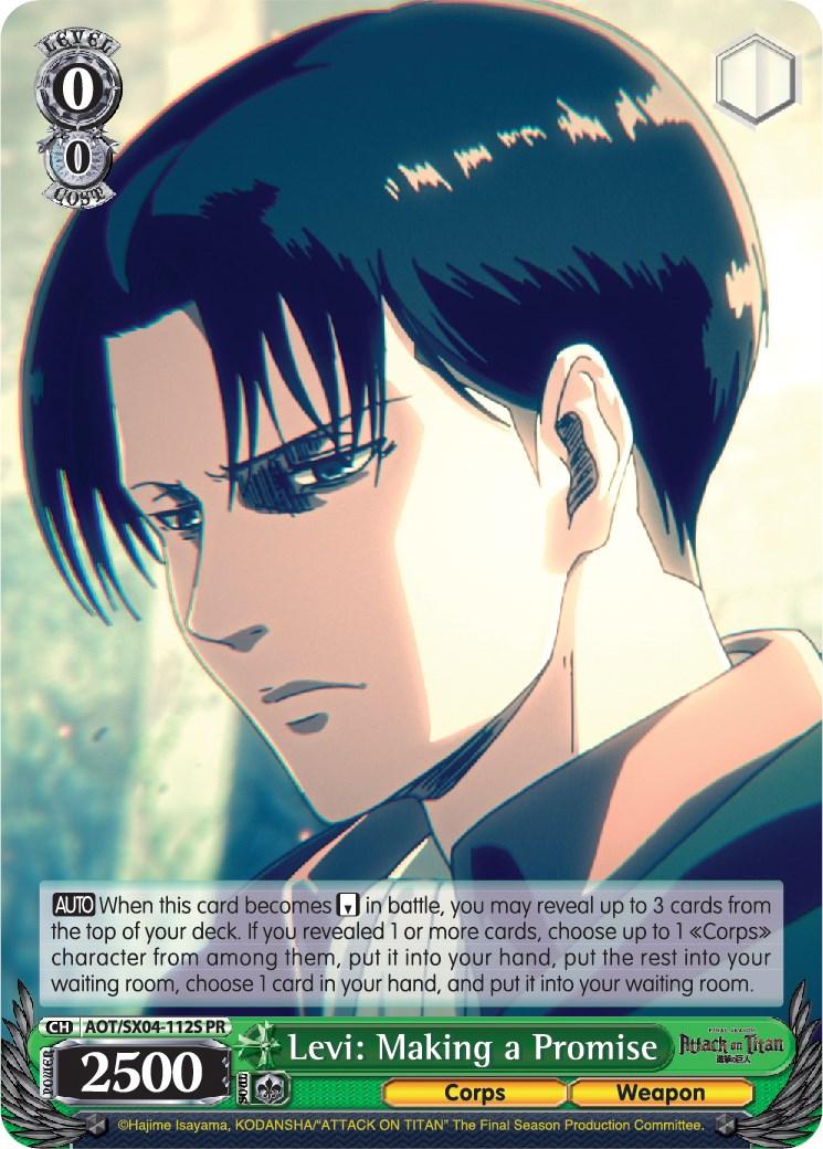 Levi: Making a Promise (Foil) [Attack On Titan: Final Season] - POKÉ JEUX
