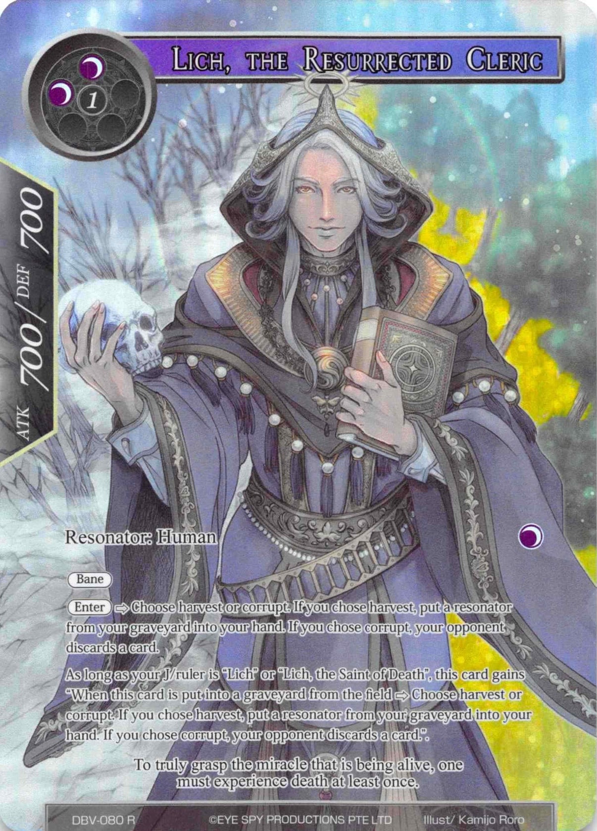 Lich, the Resurrected Cleric (Full Art) (DBV-080) [The Decisive Battle of Valhalla] - POKÉ JEUX