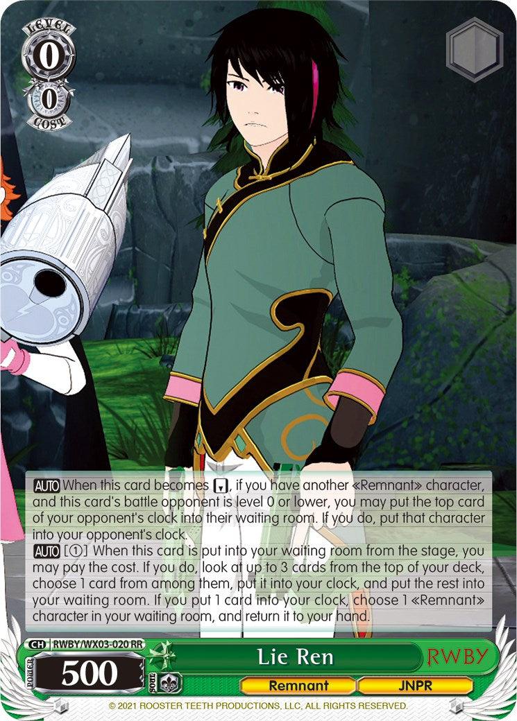 Lie Ren (RWBY/WX03-020 RR) [RWBY] - POKÉ JEUX