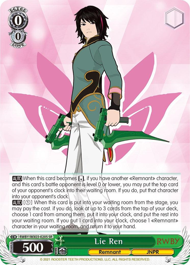 Lie Ren (RWBY/WX03-020S SR) [RWBY] - POKÉ JEUX