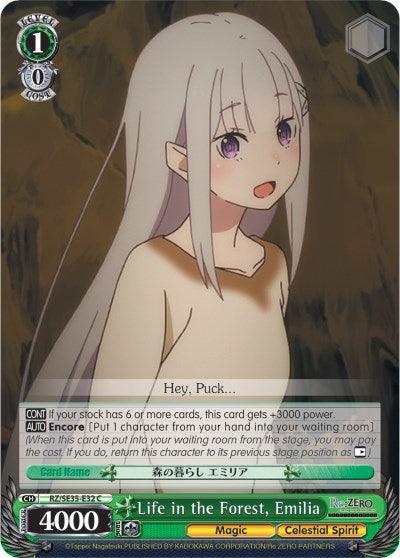Life in the Forest, Emilia (RZ/SE35-E32 C) [Re:ZERO: The Frozen Bond] - POKÉ JEUX