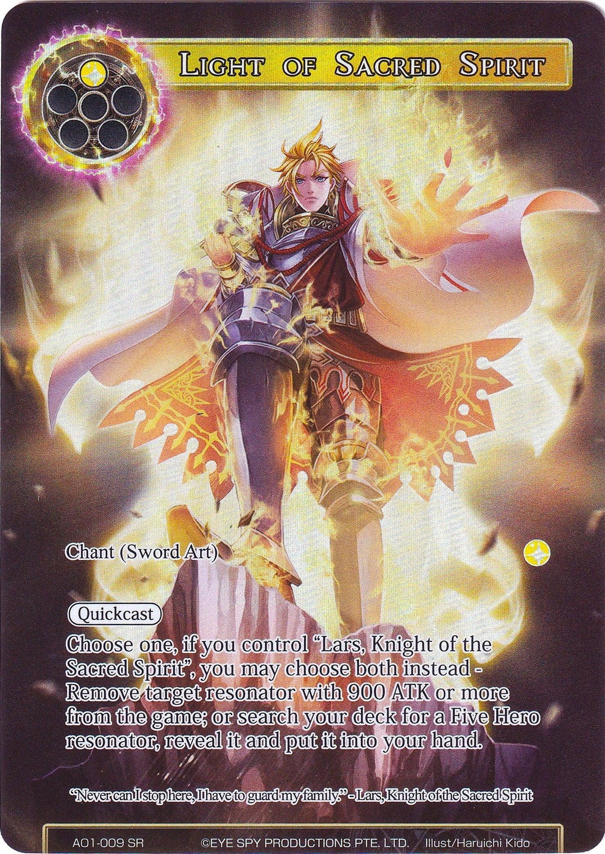 Light of Sacred Spirit (Full Art) (AO1-009) [Alice Origin] - POKÉ JEUX