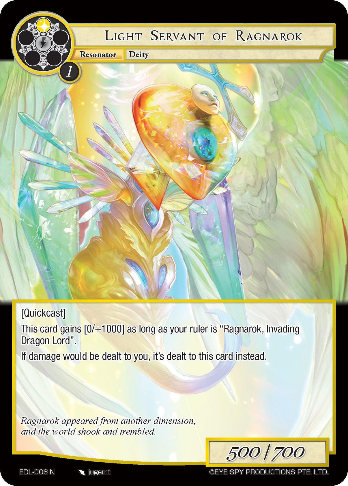 Light Servant of Ragnarok (EDL-006) [The Epic of the Dragon Lord] - POKÉ JEUX