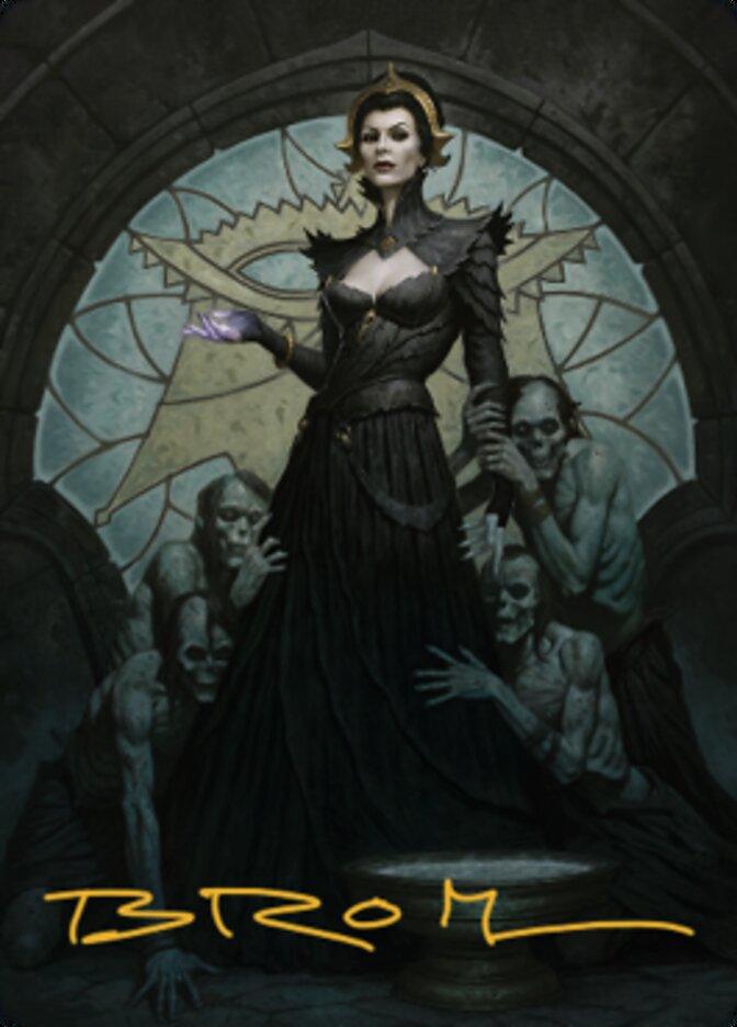 Liliana of the Veil Art Card (Gold-Stamped Signature) [Dominaria United Art Series] - POKÉ JEUX