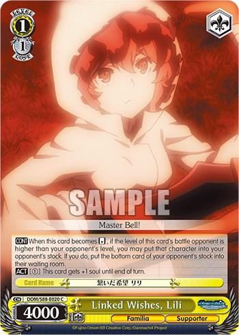 Linked Wishes, Lili (DDM/S88-E020 C) [Is it Wrong to Try to Pick Up Girls in a Dungeon?] - POKÉ JEUX