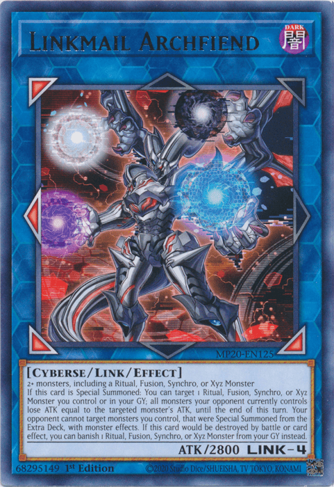 Linkmail Archfiend [MP20-EN125] Rare - POKÉ JEUX