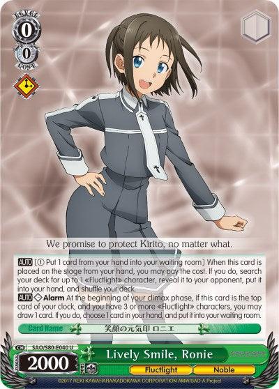 Lively Smile, Ronie (SAO/S80-E040 U) [Sword Art Online -Alicization- Vol.2] - POKÉ JEUX