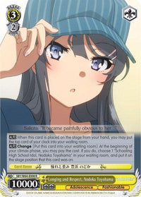 Longing and Respect, Nodoka Toyohama (SBY/W64-E008 R) [Rascal Does Not Dream of Bunny Girl Senpai] - POKÉ JEUX