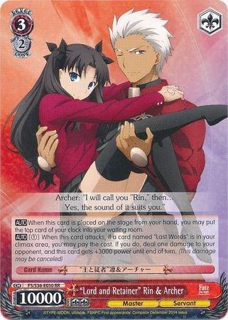 "Lord and Retainer" Rin & Archer (FS/S36-E050 RR) [Fate/Stay Night [Unlimited Blade Works] Vol. II] - POKÉ JEUX