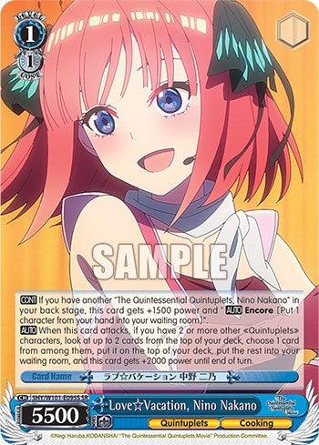 Love Vacation, Nino Nakano (5HY/W101-E095S SR) [The Quintessential Quintuplets Movie] - POKÉ JEUX