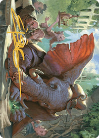 Loxodon Eavesdropper Art Card (Gold-Stamped Signature) [Murders at Karlov Manor Art Series] - POKÉ JEUX