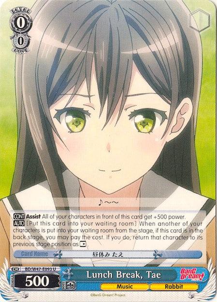 Lunch Break, Tae (BD/W47-E093 U) [BanG Dream!] - POKÉ JEUX