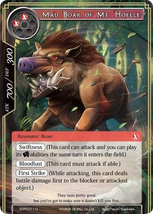 Mad Boar of Mt. Hoelle (SDR2-011) [Starter Deck: Reiya Cluster] - POKÉ JEUX