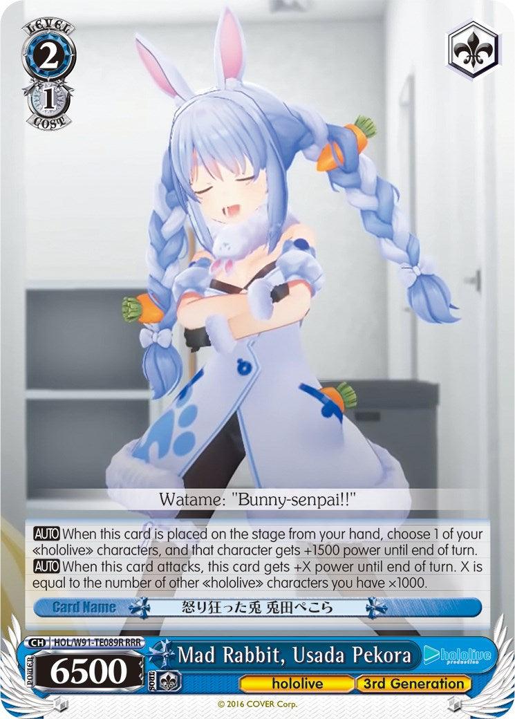 Mad Rabbit, Usada Pekora (HOL/W91-TE089R RRR) [hololive production] - POKÉ JEUX
