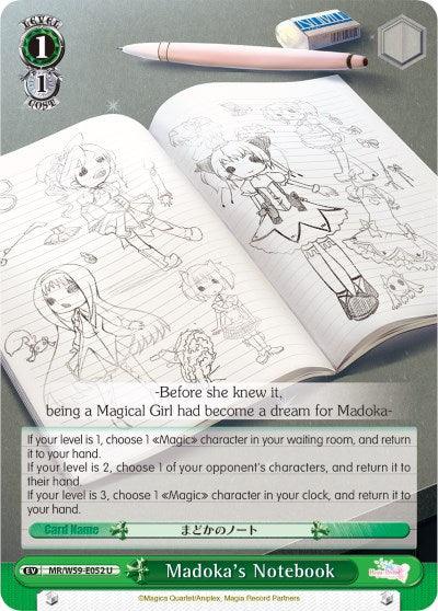 Madoka's Notebook (MR/W59-E052 U) [Magia Record: Puella Magi Madoka Magica [Side Story] (Mobile)] - POKÉ JEUX