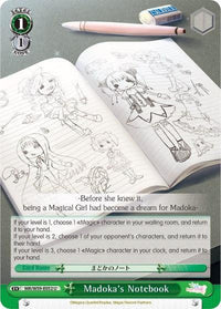 Madoka's Notebook (MR/W59-E052 U) [Magia Record: Puella Magi Madoka Magica [Side Story] (Mobile)] - POKÉ JEUX